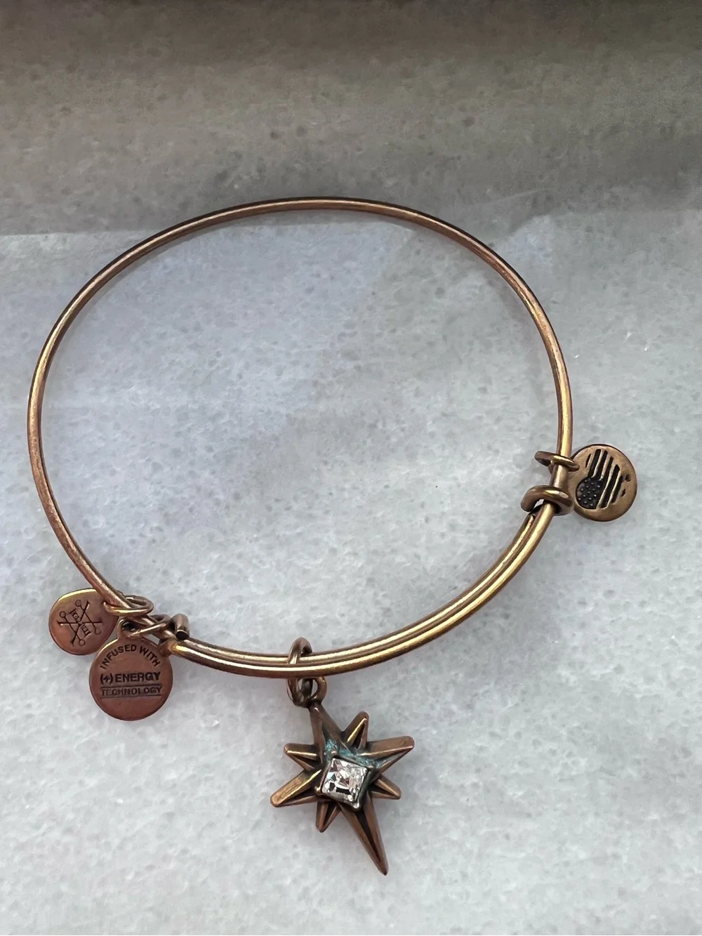 Alex and Ani Bracelet Set Gold Tone Celestial Beaded Stack